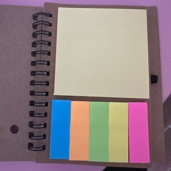 Inspirational Spiral Notebook with Colorful Accents - Picture 2 of 4